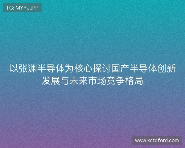 以张渊半导体为核心探讨国产半导体创新发展与未来市场竞争格局